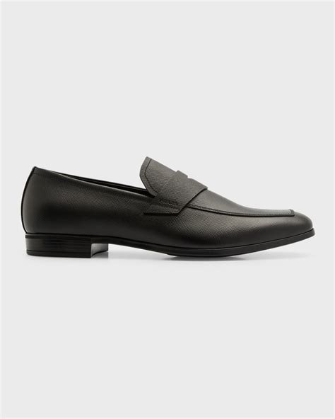 prada saffiano leather rosso|Prada saffiano leather penny loafer.